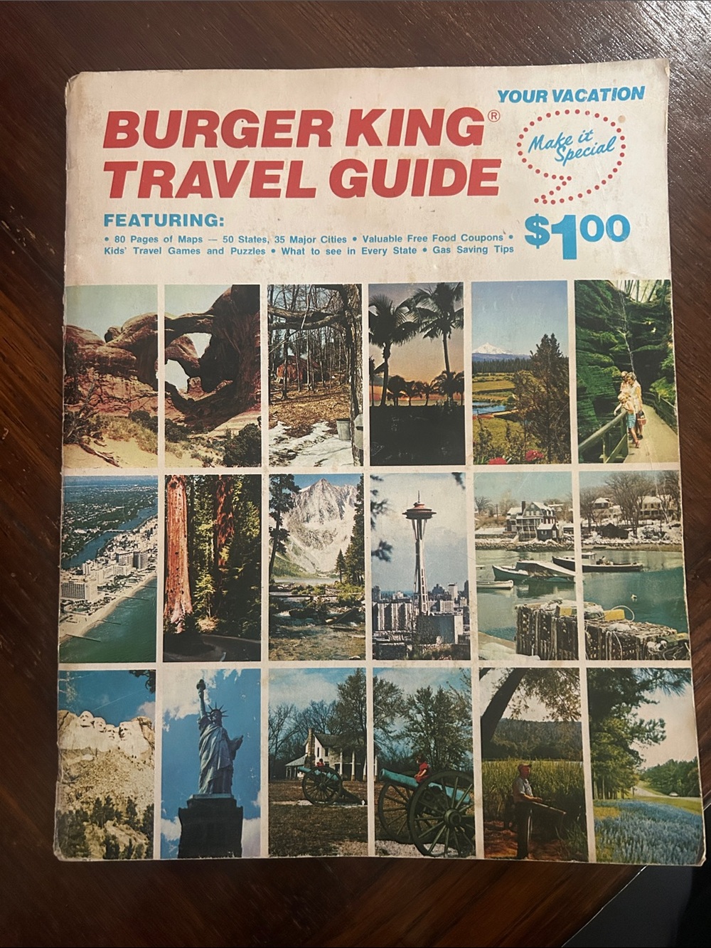 1981 Burger King Travel Guide w/ Road Maps